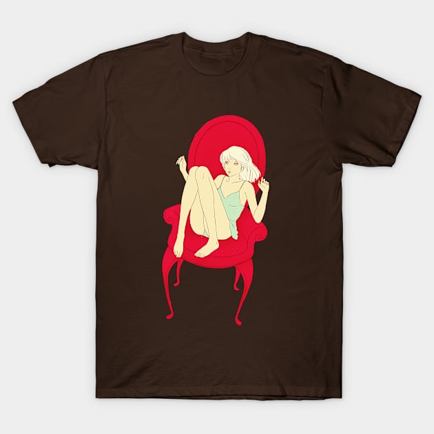 Red chair T-Shirt by saitmy